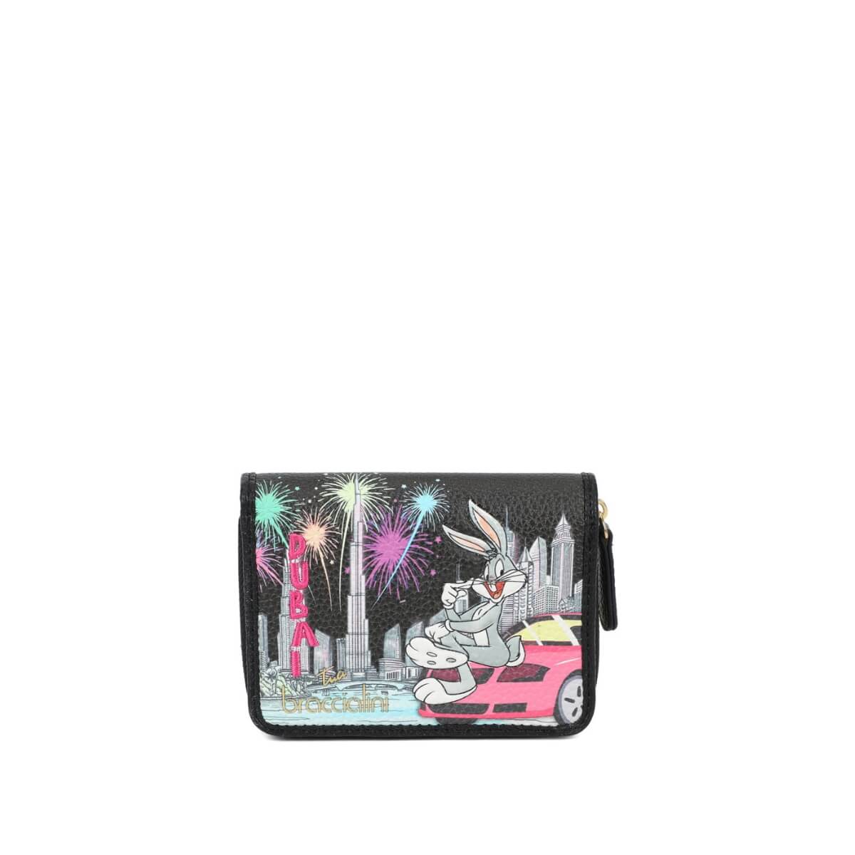 BRACCIALINI PORTAFOGLI LT263 NERO BUGS BUNNY