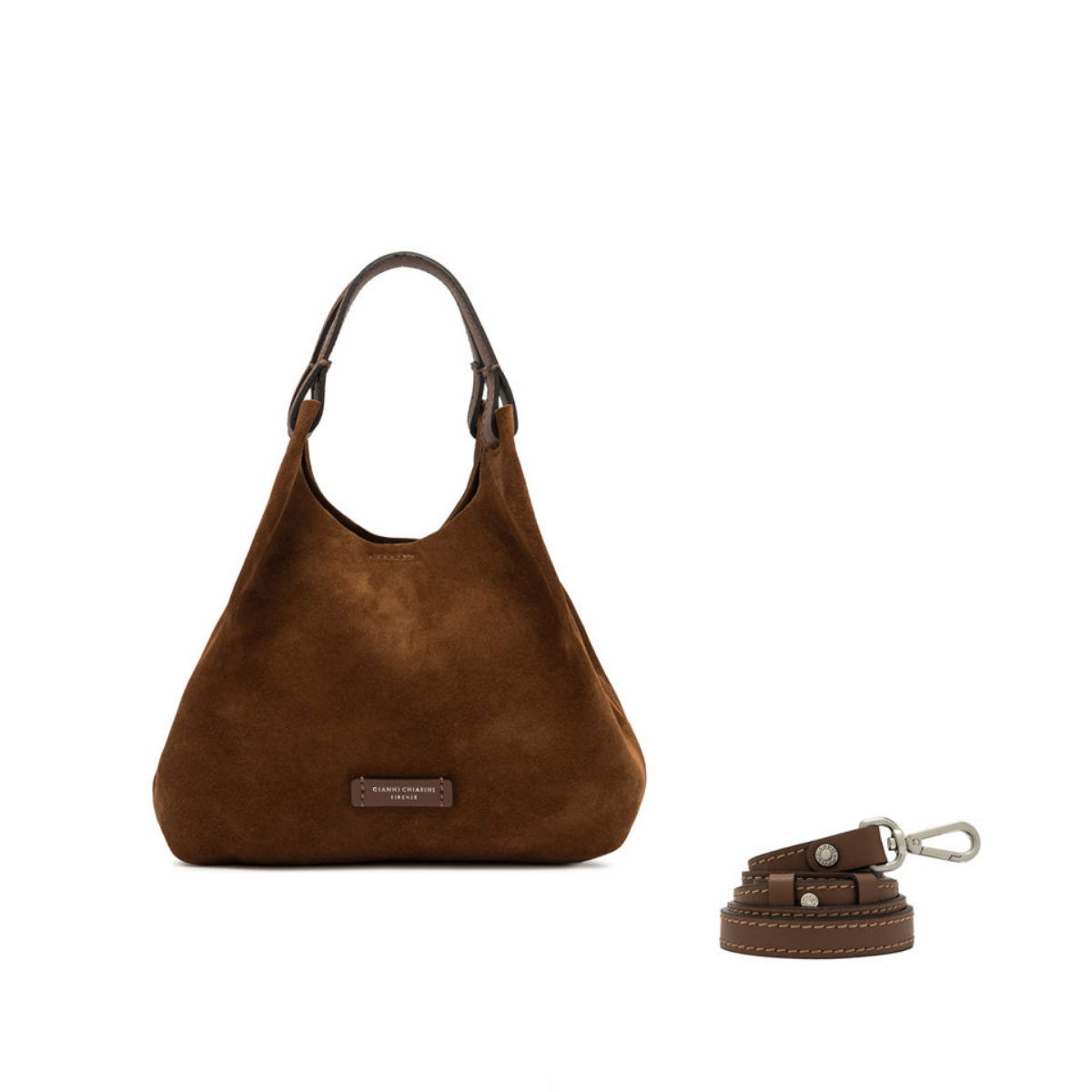 GIANNI CHIARINI BORSA DUA BS9779 COGNAC