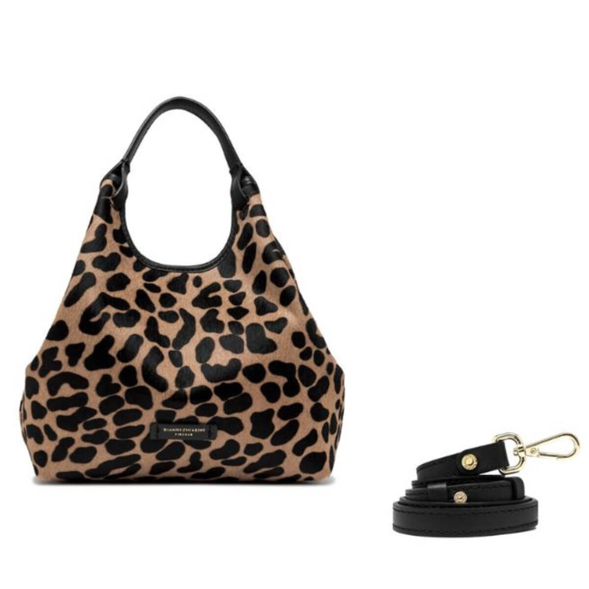 GIANNI CHIARINI BORSA DUA HORSY BS11109 LEOPARDATO