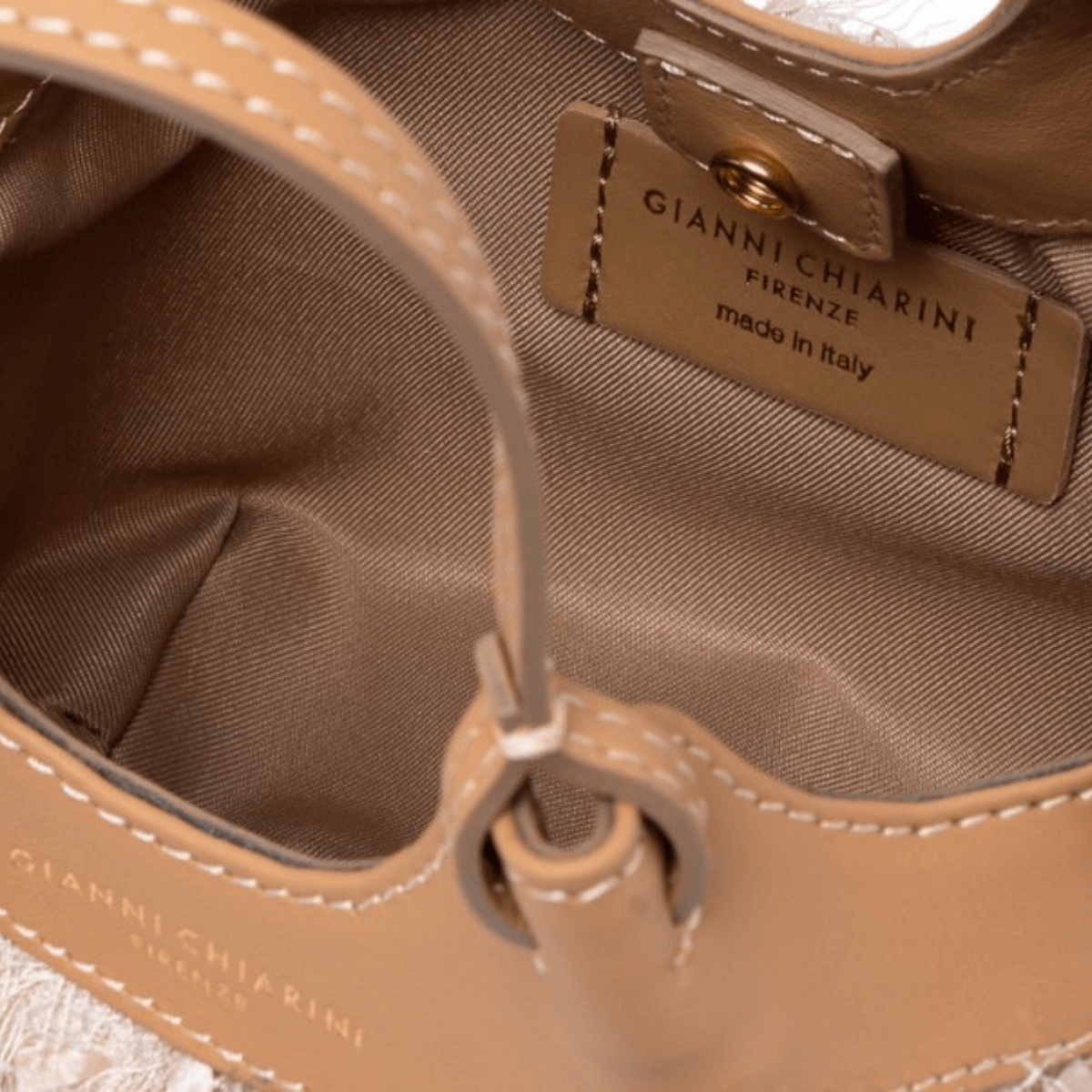 GIANNI CHIARINI BORSA DUA BS 11118 CREMA