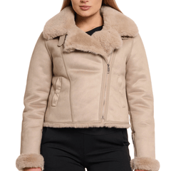 RINO&PELLE MONTONE BIKER BACIA BEIGE