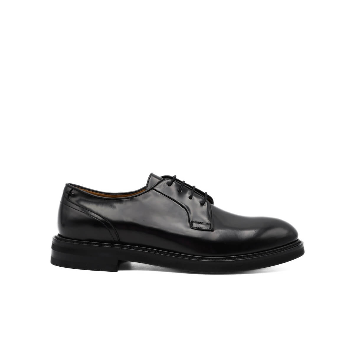 CALPIERRE STRINGATA DERBY BK242 NERO SPAZZOLATO