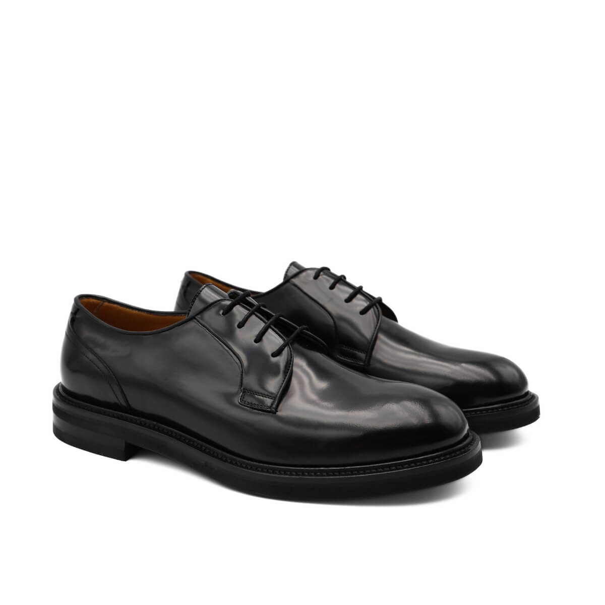 CALPIERRE STRINGATA DERBY BK242 NERO SPAZZOLATO