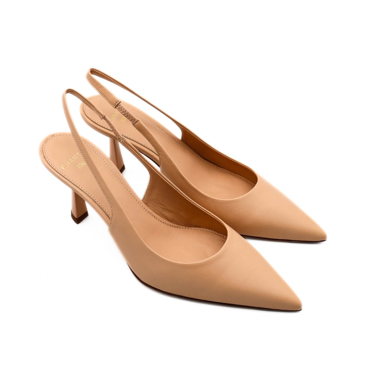 Slingback Chantal 1962 in pelle color nude elegante