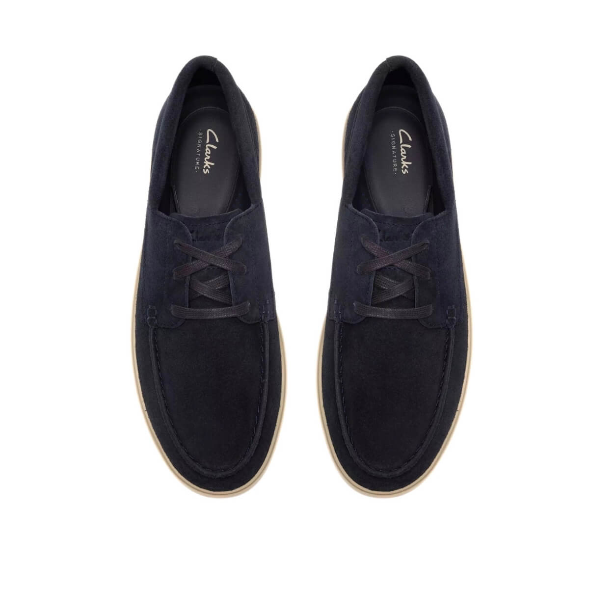 CLARKS BARCA CAMOSCIO LOCKFORD BOAT 18618 BLU