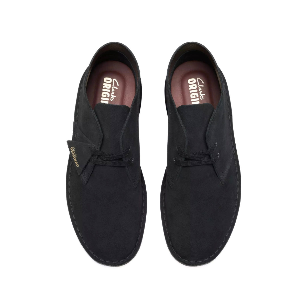 Desert Boot Clarks Originals in camoscio blu navy con suola crepe.