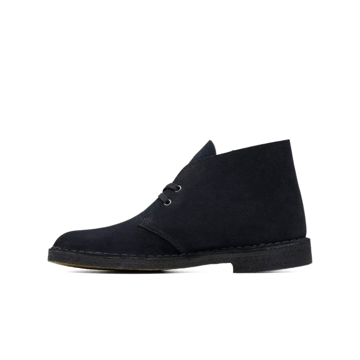 Desert Boot Clarks Originals in camoscio blu navy con suola crepe.