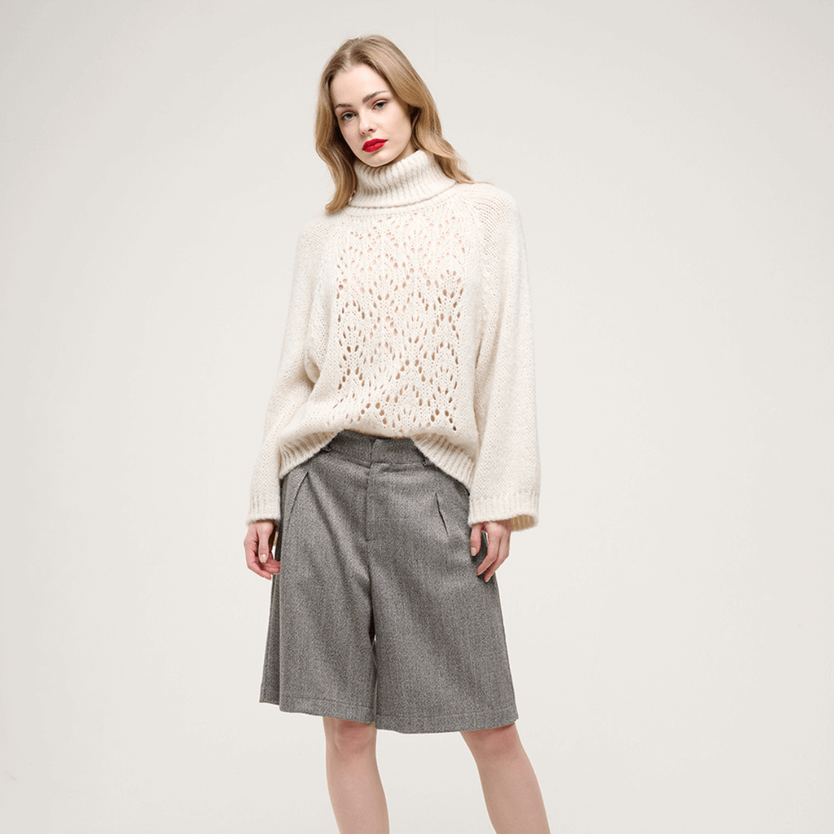 CROCHÈ MAGLIONE CR09348 BIANCO