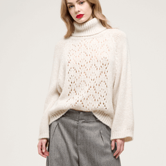 CROCHÈ MAGLIONE CR09348 BIANCO