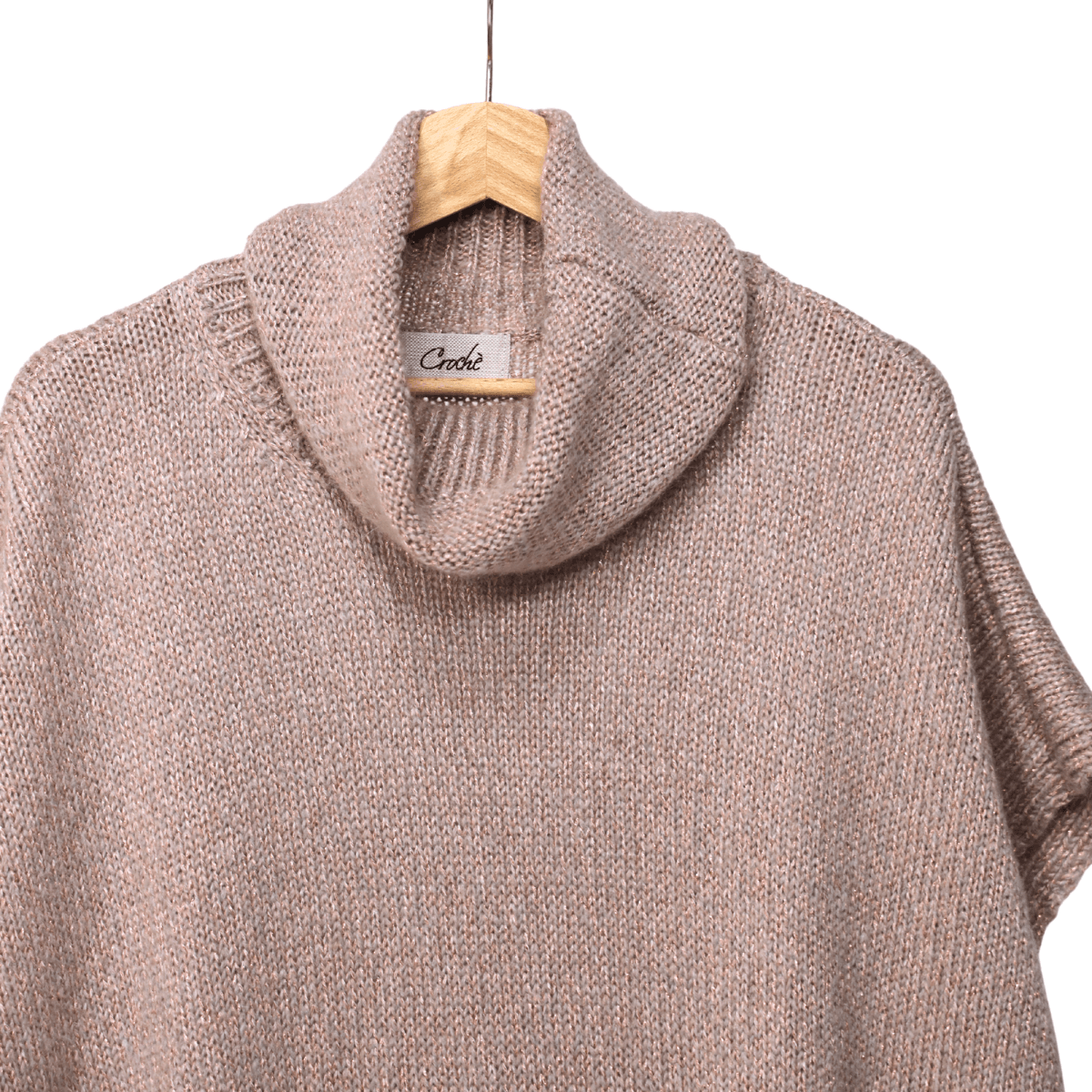 CROCHÈ MAGLIONE CR09352 KIMONO ROSA