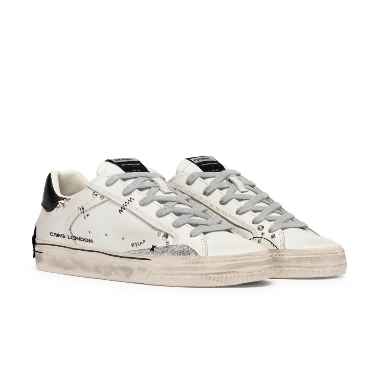 CRIME LONDON DECONSTRUCTED SNEAKERS 23072 10 BORCHIE