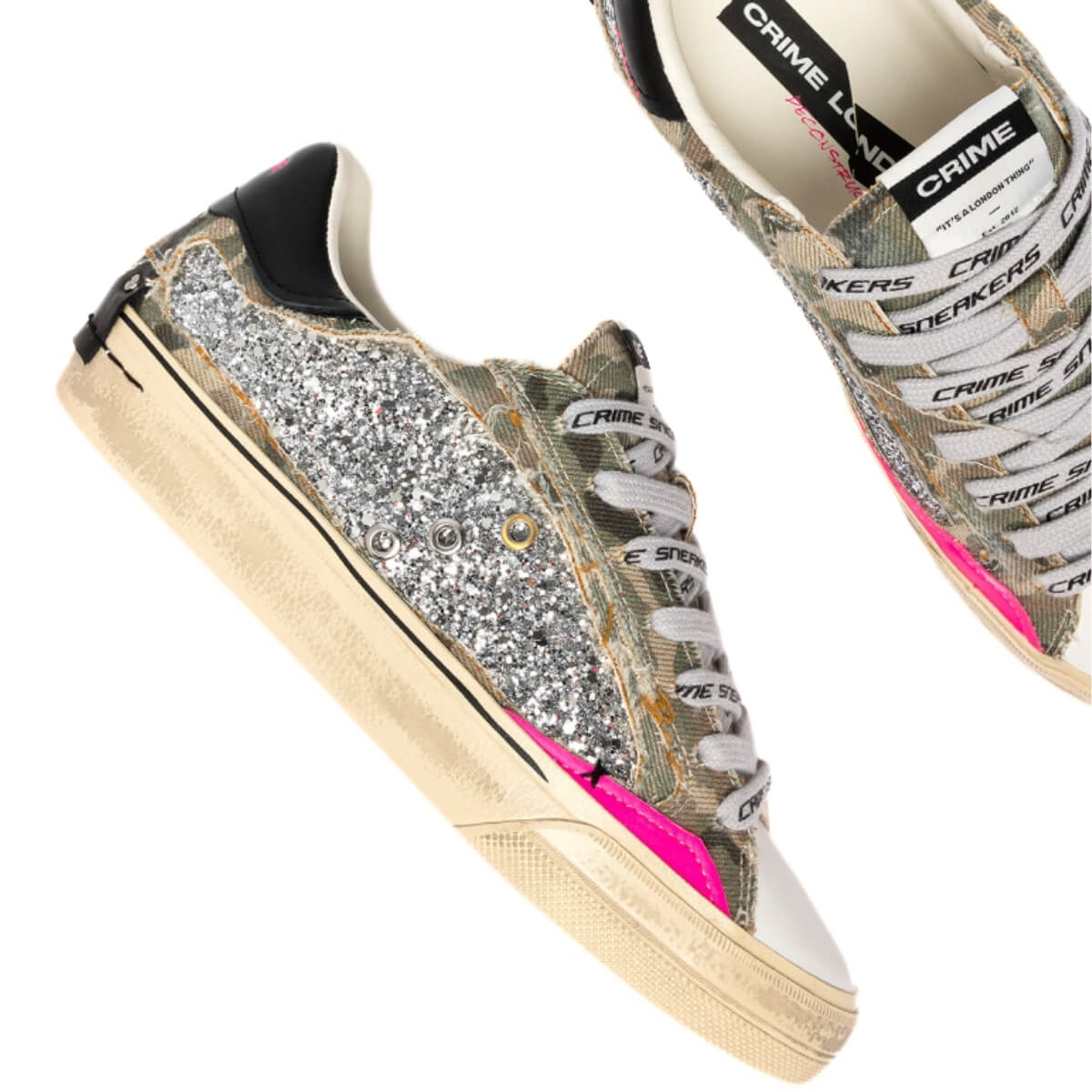 CRIME LONDON DECONSTRUCTED SNEAKERS 29073 68 MULTICOLOR
