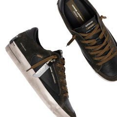 CRIME LONDON SK8 DELUXE SNEAKERS 10107 80 NERO VERDE