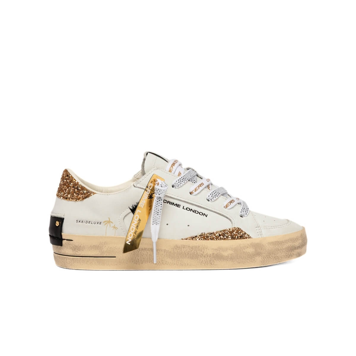 CRIME LONDON SK8 SNEAKERS 29102 10 BIANCO