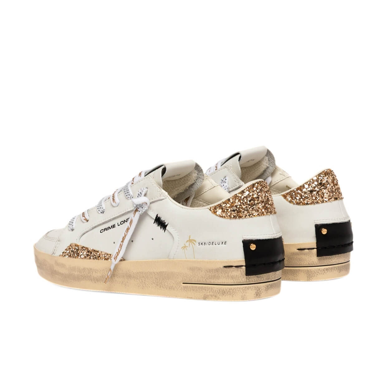 CRIME LONDON SK8 SNEAKERS 29102 10 BIANCO