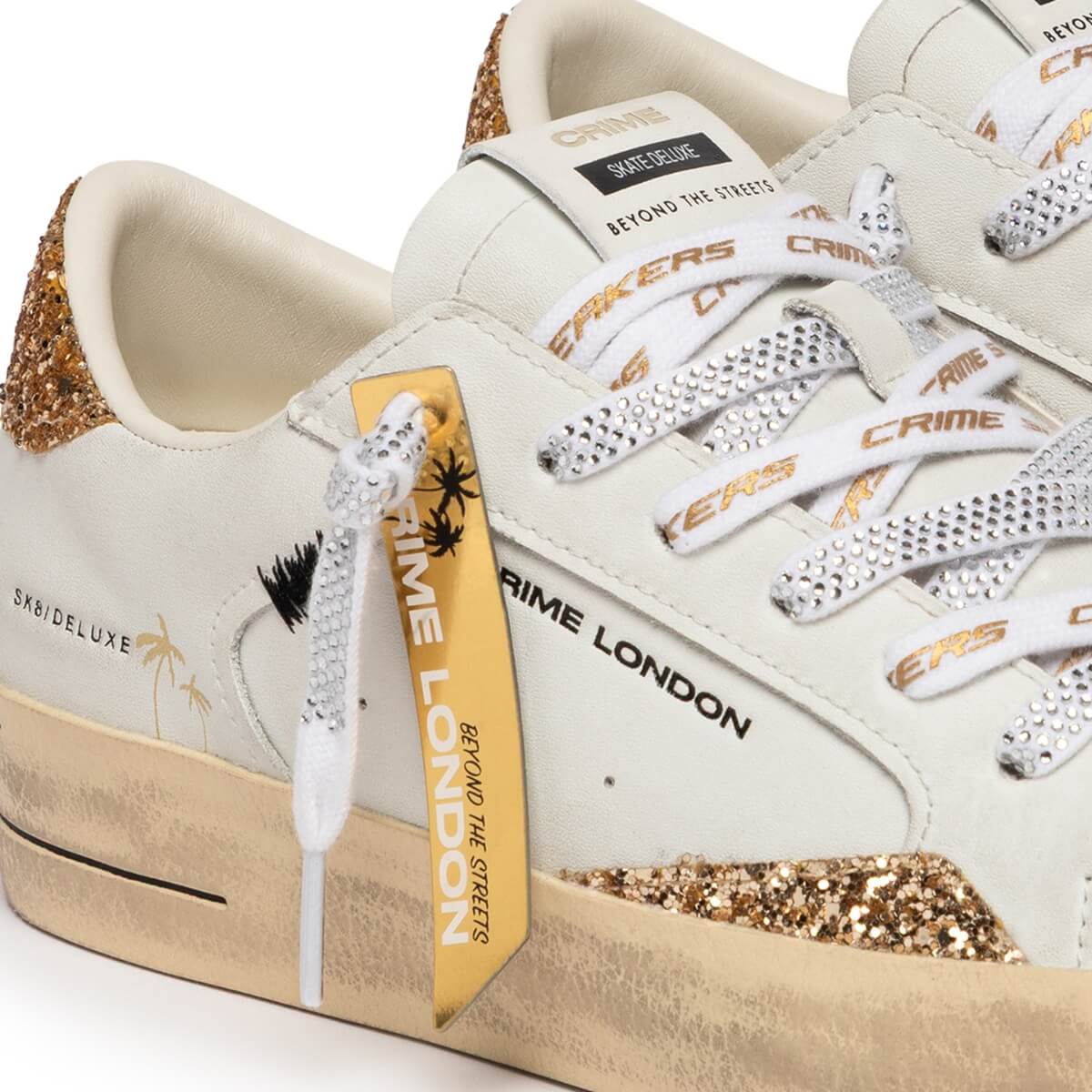 CRIME LONDON SK8 SNEAKERS 29102 10 BIANCO