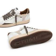 CRIME LONDON SNEAKERS CHELSEA 10200 10 BIANCO MARRONE