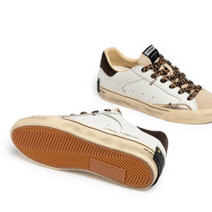CRIME LONDON SNEAKERS DECONSTRUCTED 23071 10 BIANCO LEOPARD