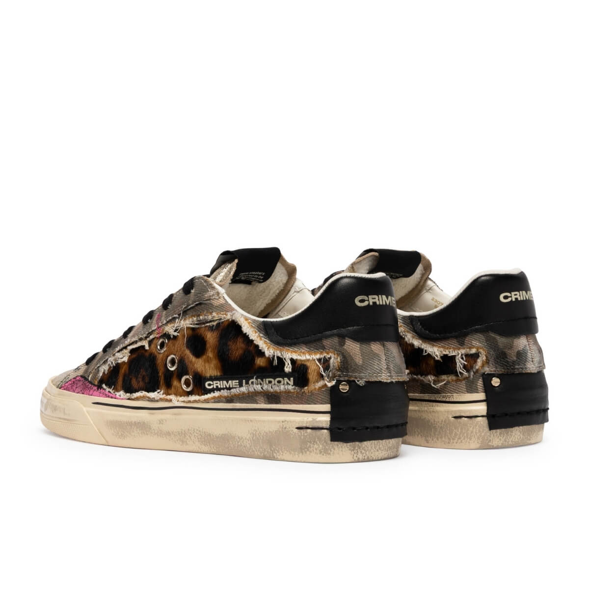 CRIME LONDON SNEAKERS DECONSTRUCTED 23076 68 ANIMALIER