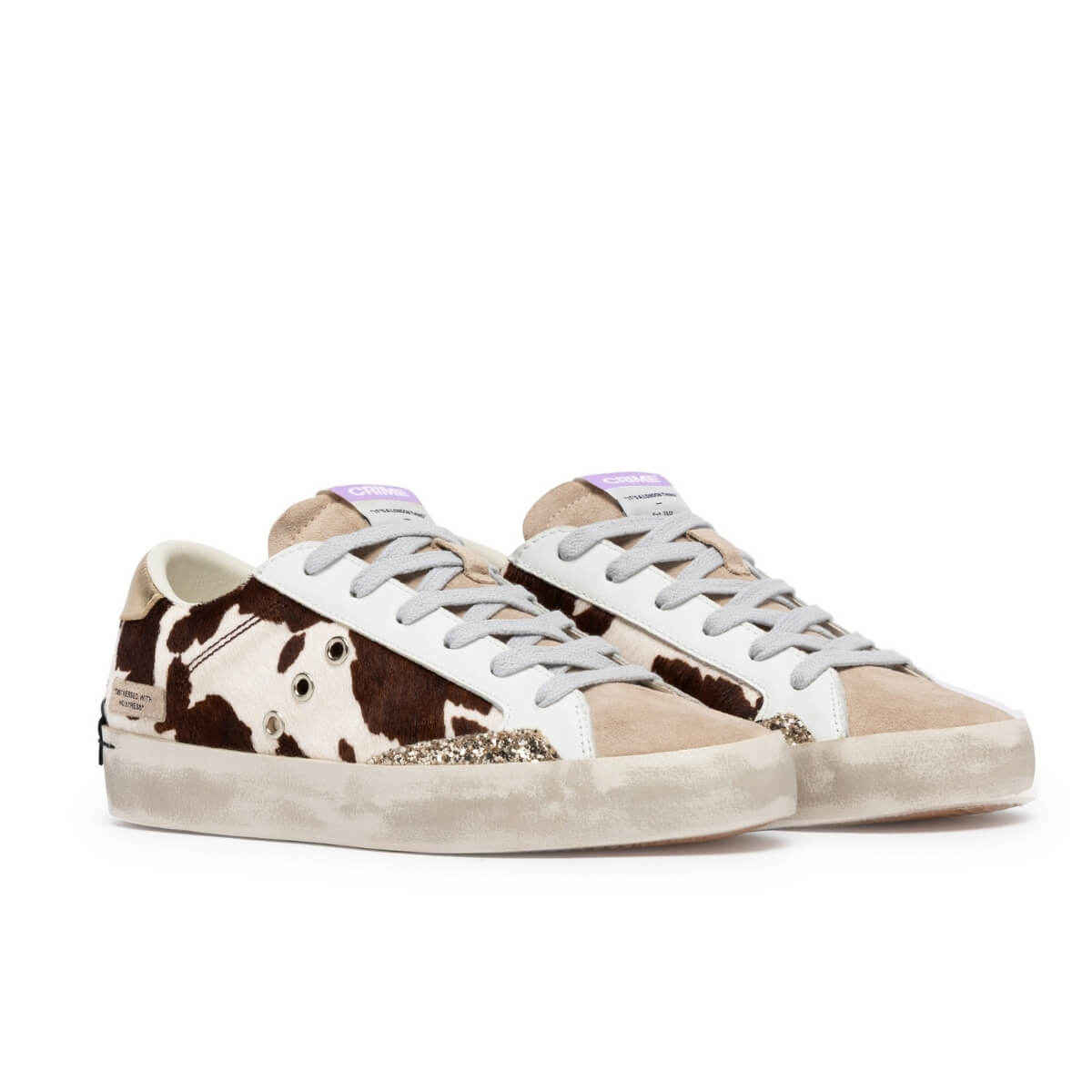 CRIME LONDON DISTRESSED SNEAKERS 23003 68 PANNA