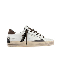 CRIME LONDON SNEAKERS SKATE 10109 10 BIANCO MARRONE