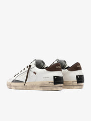 CRIME LONDON SNEAKERS SKATE 10109 10 BIANCO MARRONE