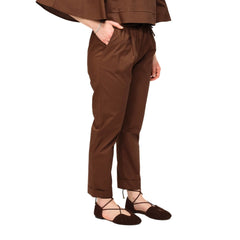 CROCHÉ PANTALONE SLIM 897 MARRONE