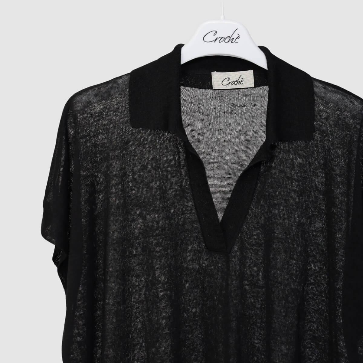 CROCHÈ POLO MAGLIA 607 NERO