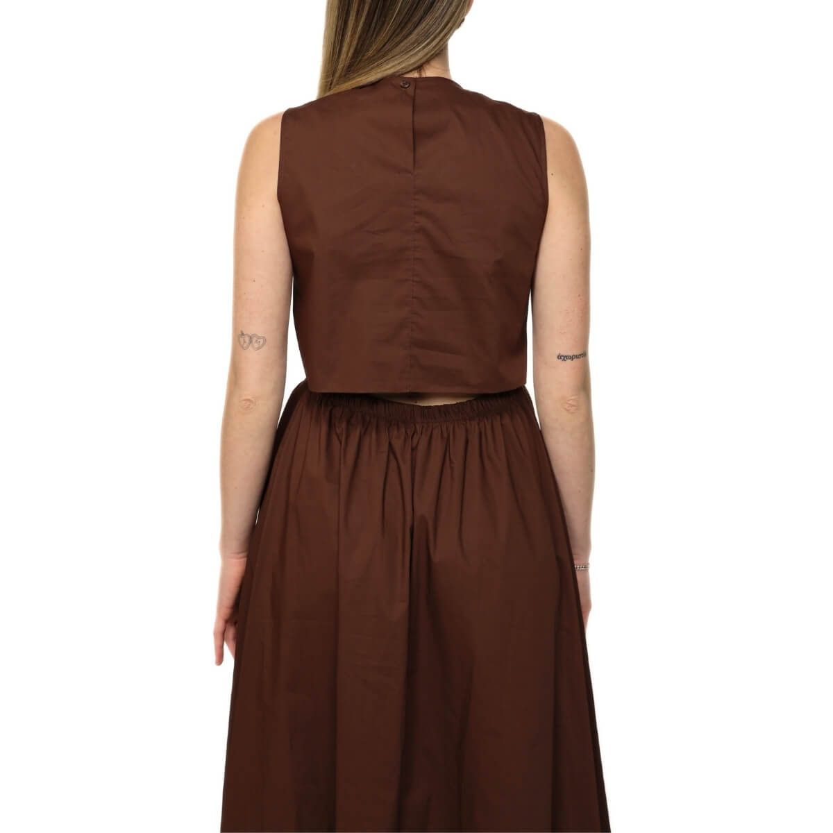 CROCHÉ ABITO LUNGO 900 MARRONE