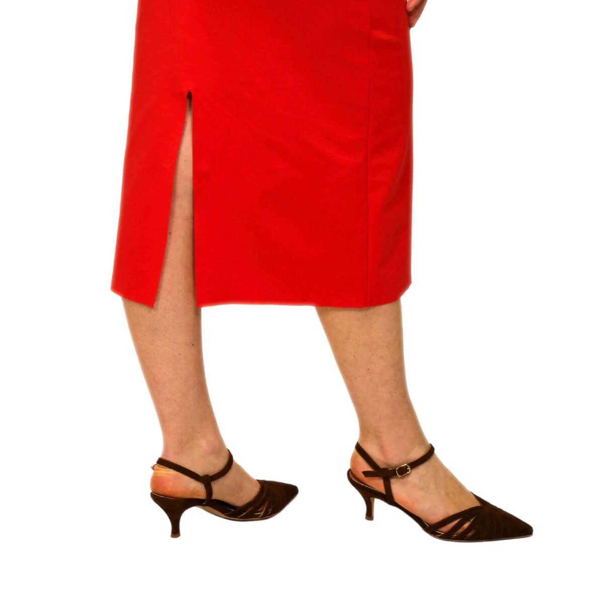 CROCHÉ ABITO MIDI 869 ROSSO CORALLO