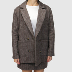 CROCHÈ GIACCA CR11625 MARRONE