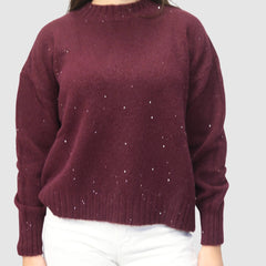 CROCHÈ MAGLIONE CR11441 BORDEAUX