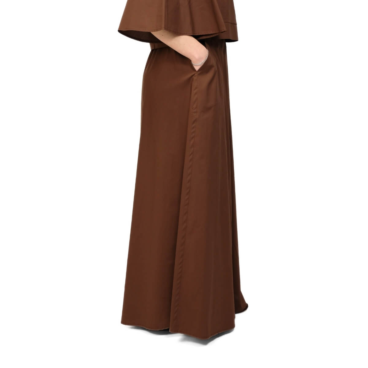 CROCHÉ PANTALONE PALAZZO 895 MARRONE