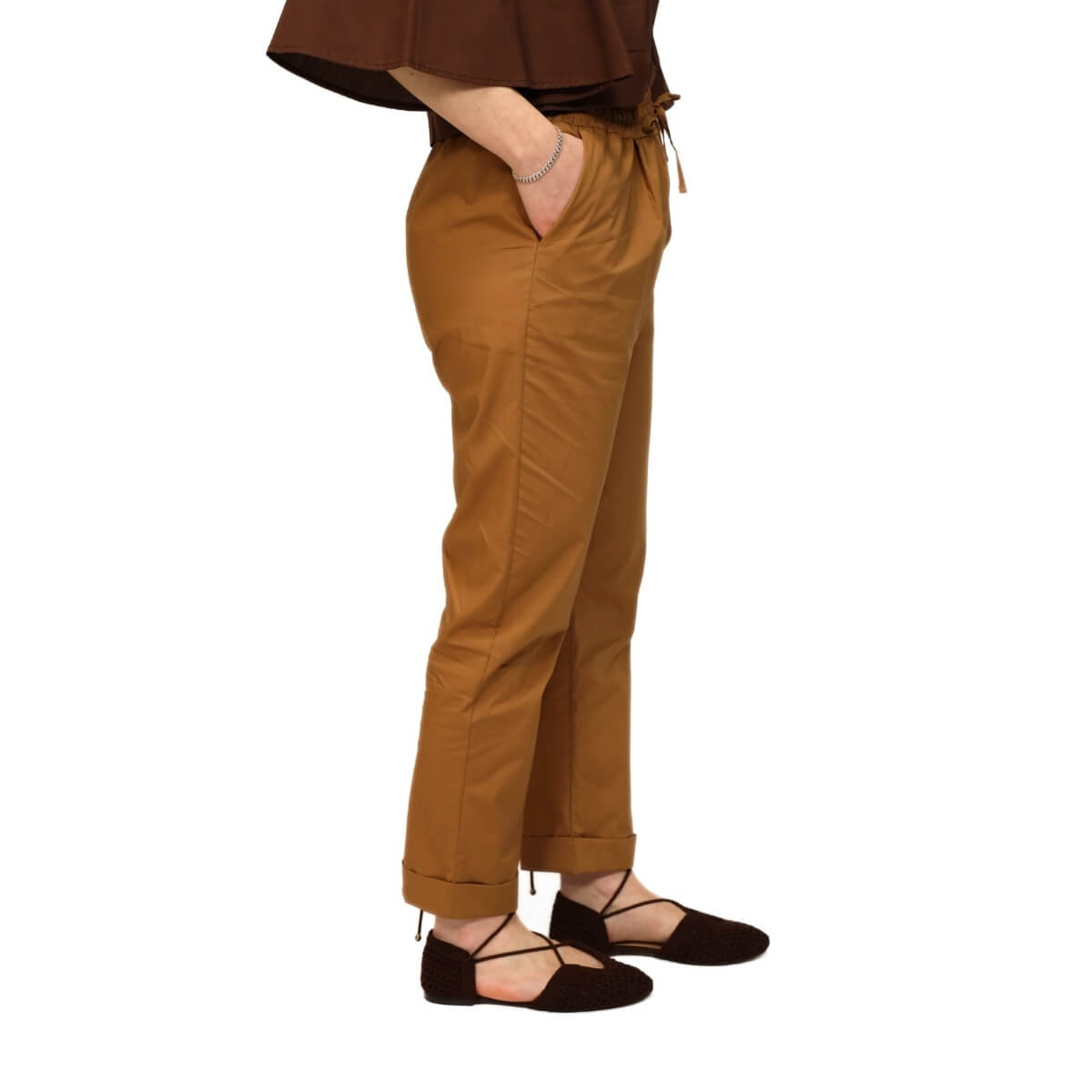 CROCHÉ PANTALONE SLIM 897 CAMMELLO