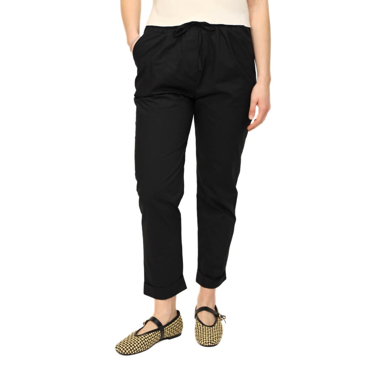 CROCHÉ PANTALONE SLIM 897 NERO