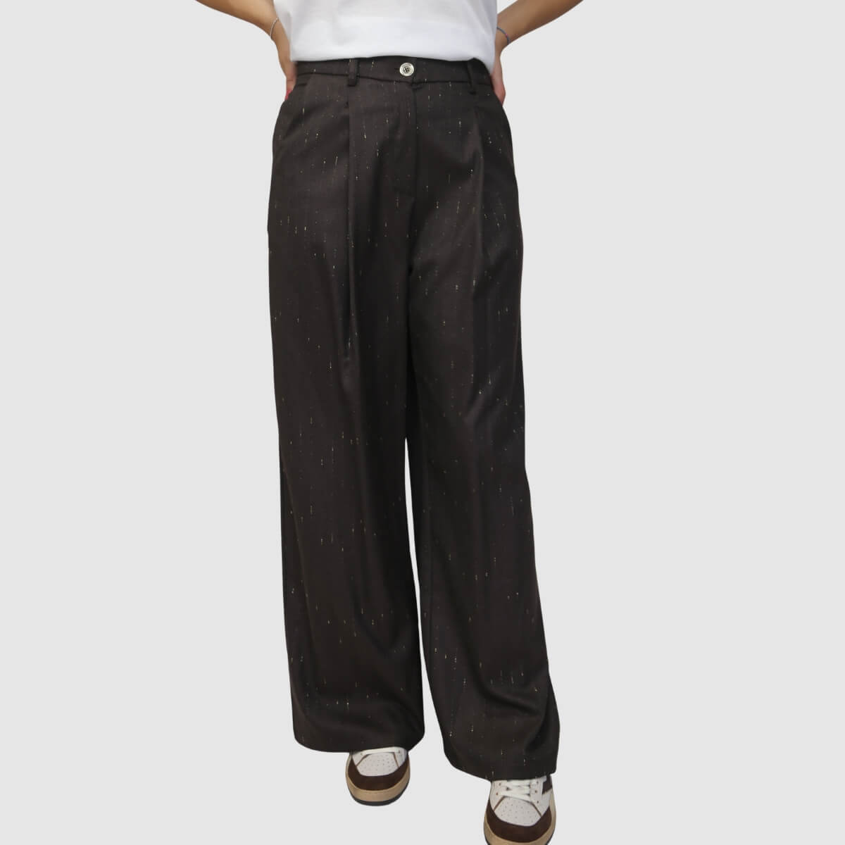 CROCHÈ PANTALONE CR11641 MARRONE