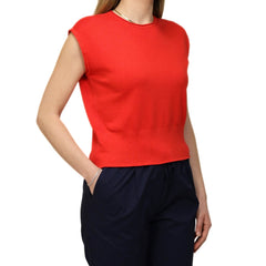 CROCHÉ TOP MAGLIA 630 ROSSO