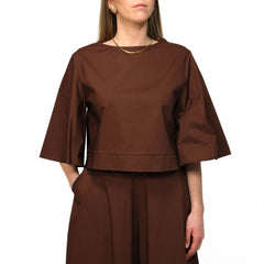 CROCHÉ TOP CAMPANA 893 MARRONE
