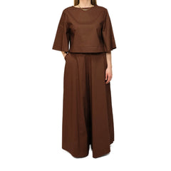 CROCHÉ TOP CAMPANA 893 MARRONE
