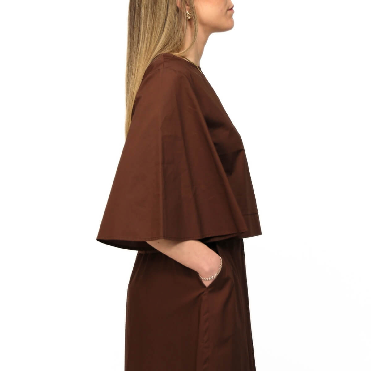 CROCHÉ TOP CAMPANA 893 MARRONE