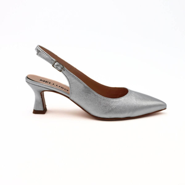 MELLUSO CHANEL D166 ARGENTO DONNA SLINGBACK Shoe center