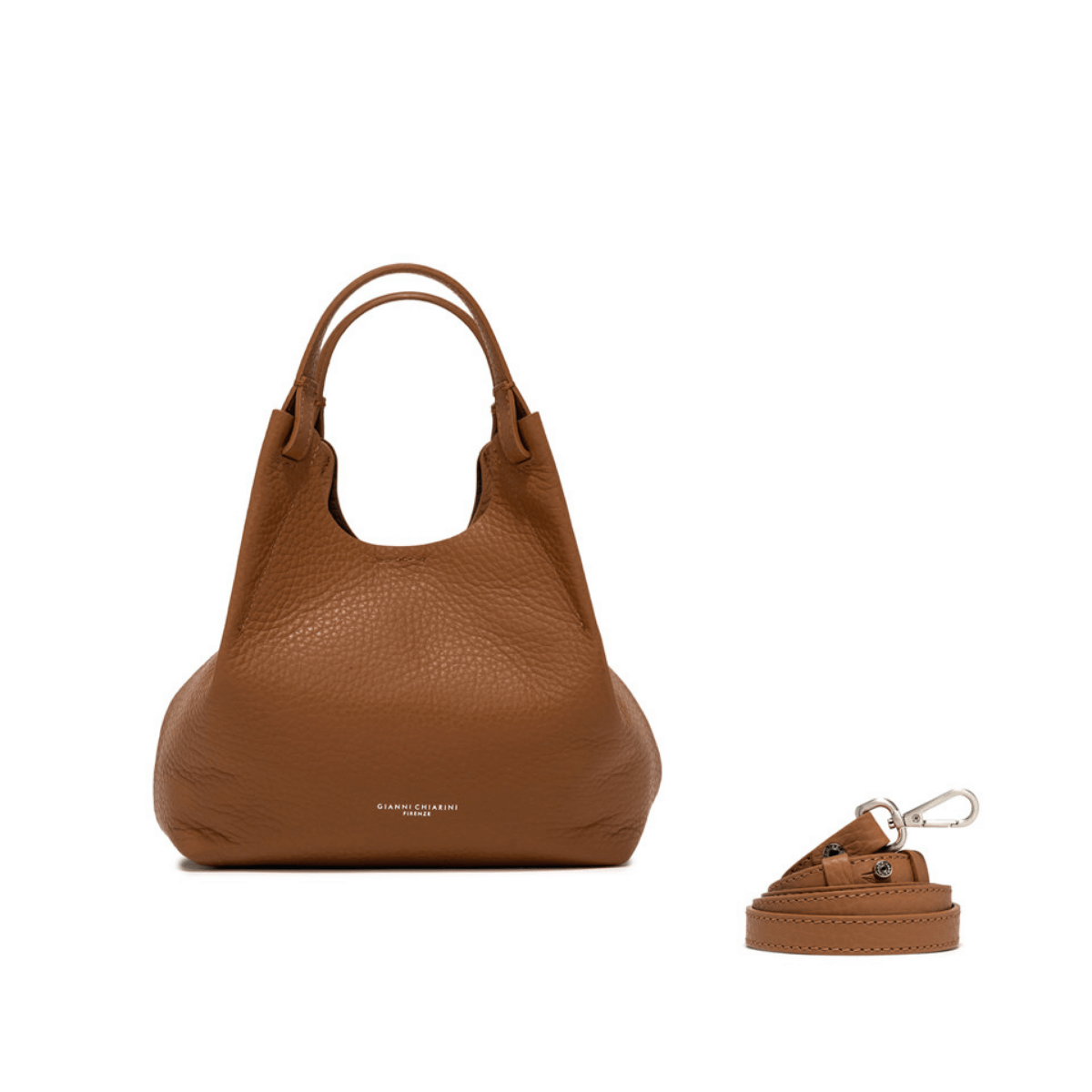 GIANNI CHIARINI BORSA DUA BS9719 CUOIO