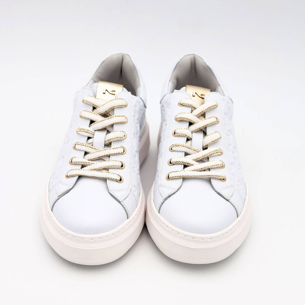 NERO GIARDINI SNEAKER E409915D 707 LOGO BIANCO