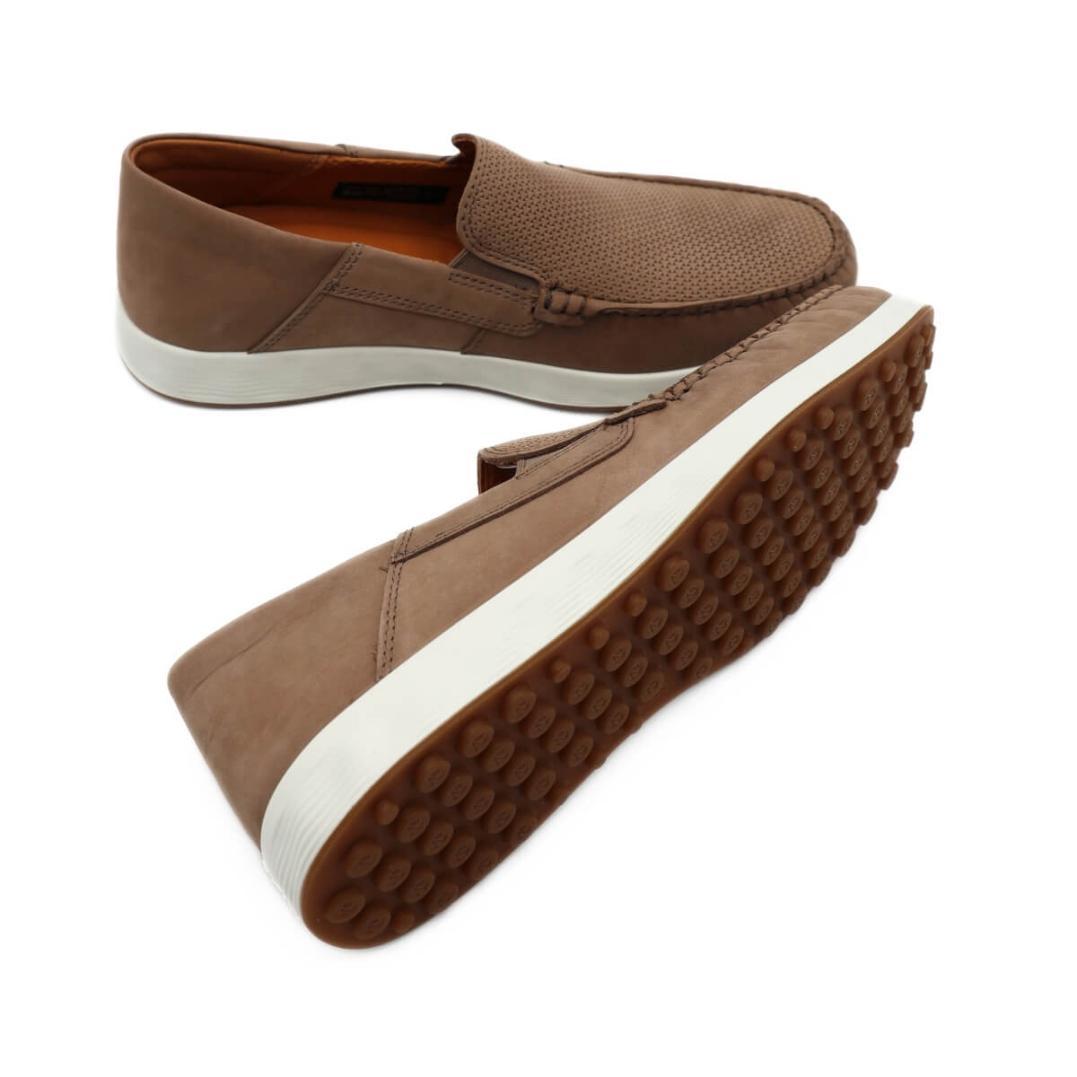 Mocassino ECCO S Lite Moc beige in pelle nabuk