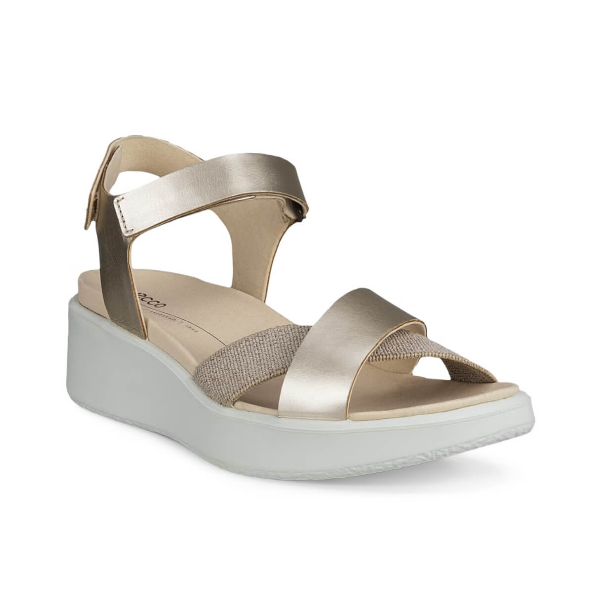 ECCO SANDALO ZEPPA 273323 01688 PLATINO