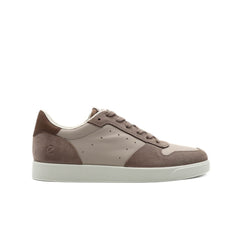 Sneakers Ecco Street Lite M taupe in pelle vista laterale