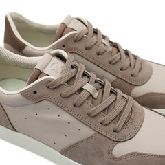 Sneakers Ecco Street Lite M taupe in pelle vista laterale
