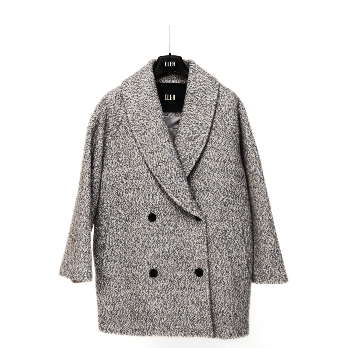 ELEH CAPPOTTO EF250165 GRIGIO MELANGE