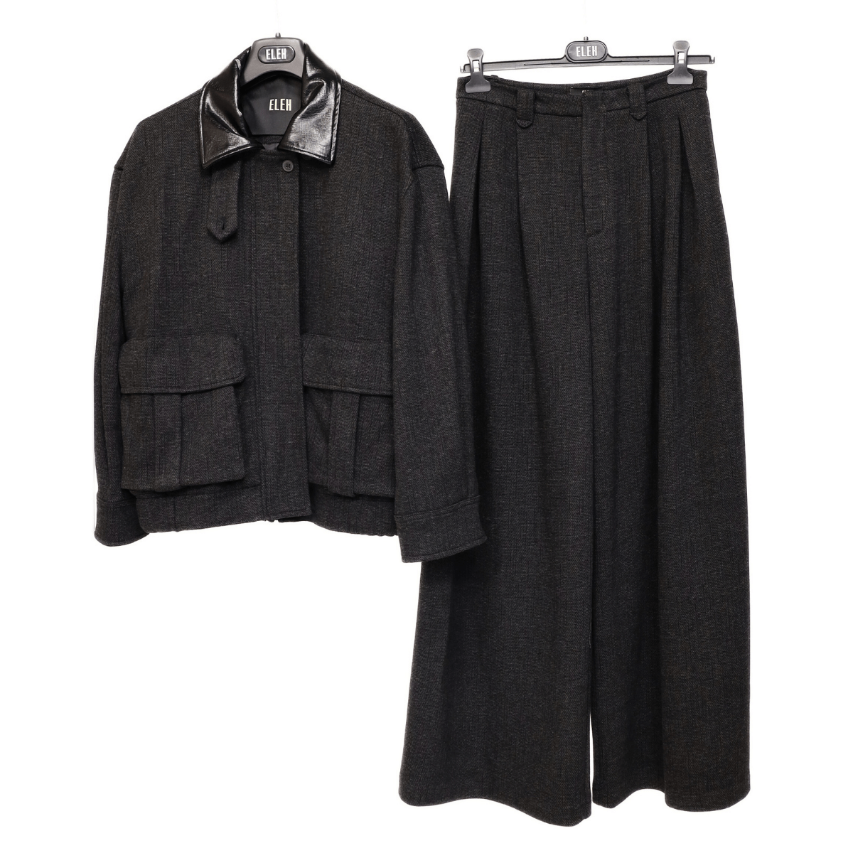 ELEH GIACCA EF250233 NERO MELANGE