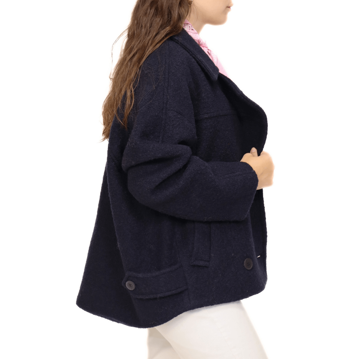 ELEH CAPPOTTO CORTO EFW250128 BLU